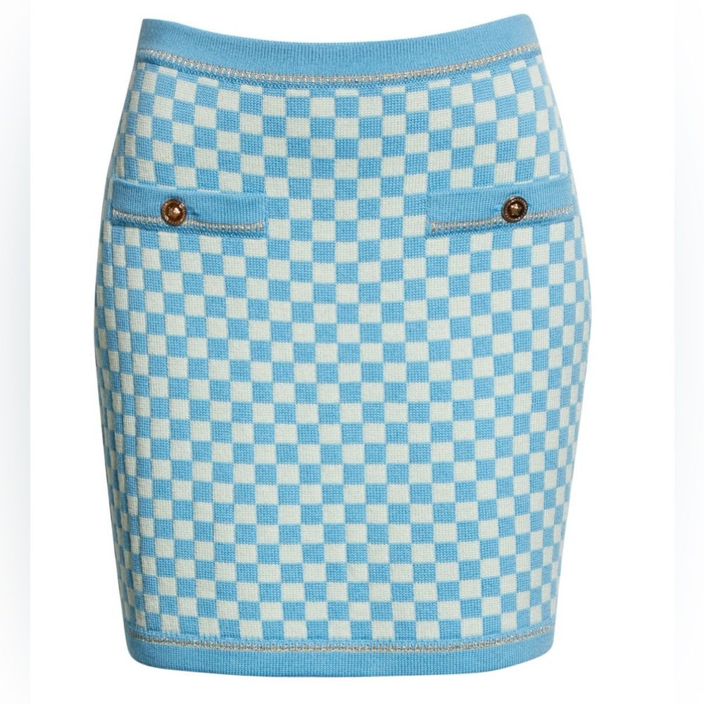 💜Blue Versace Heritage Mini Skirt